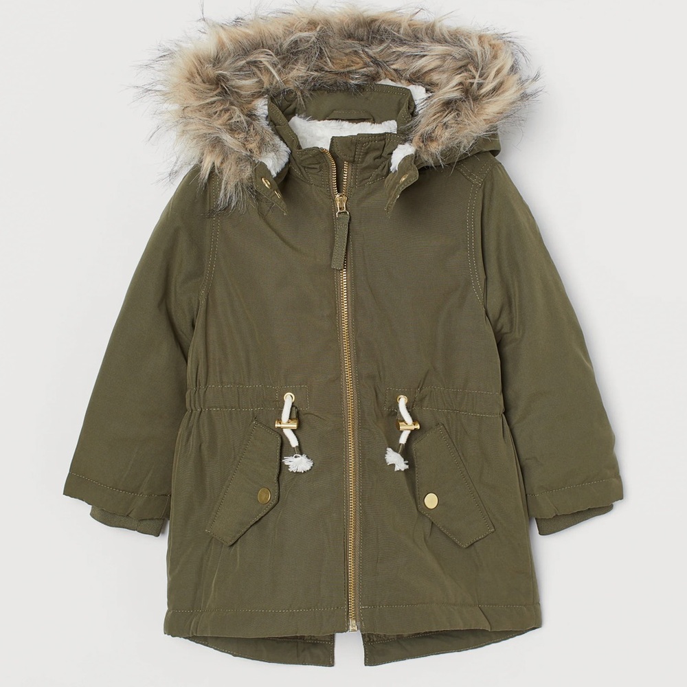 L.O.G.G. Girls’ Faux Fur Green Parka